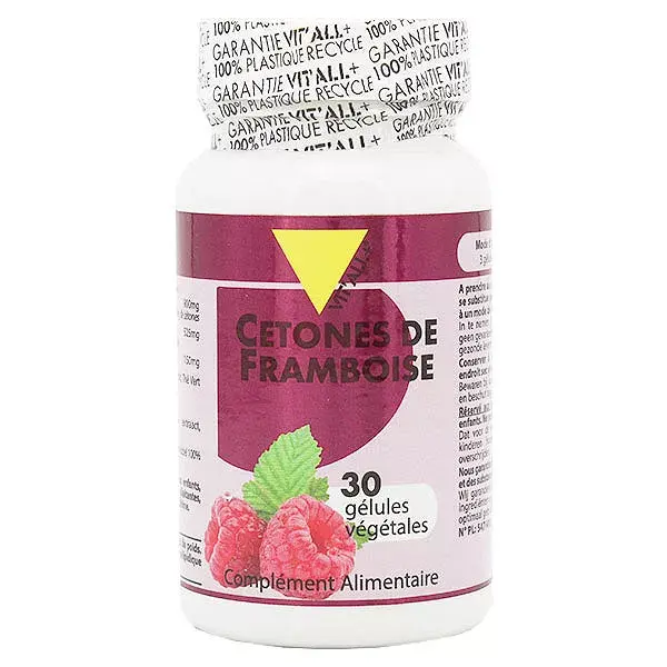 Vit'all+ Cetonas de Framboesa 30 cápsulas vegetais
