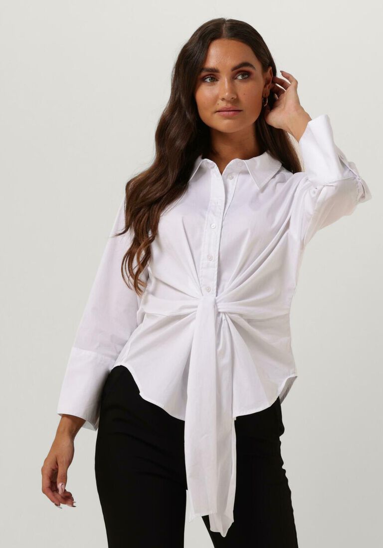 CO\\'COUTURE witte co'couture blouse hannah knot shirt