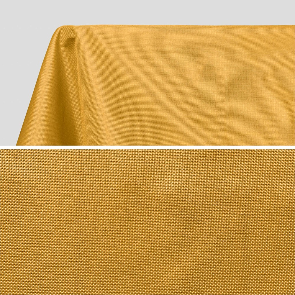 Collection heritage - nappe d’extérieur de 300 x 140 cm moutarde. 100% polyester. Protège la table. Protection uv. Style estival