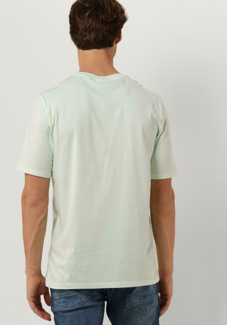 SCOTCH & SODA groene scotch & soda t-shirt garment dye logo crew t-shirt