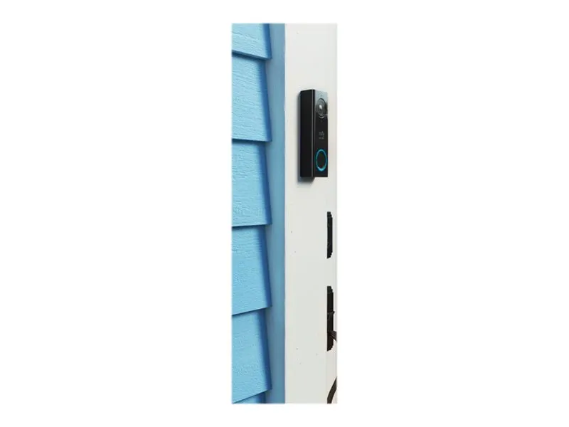 Eufy Video Doorbell 2K - Dørringeklokke - trådløs - Wi-Fi - 2.4 Ghz - sort