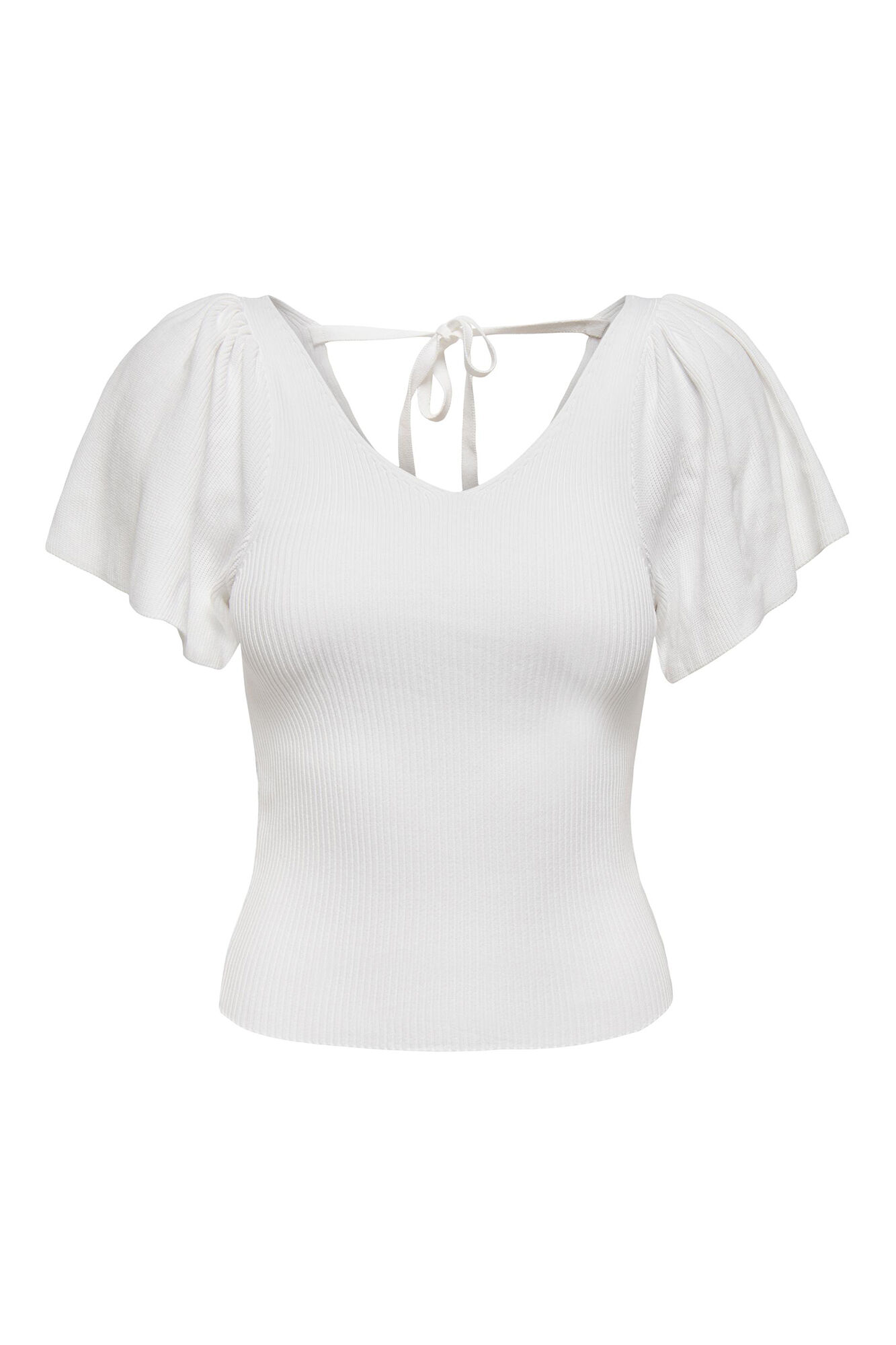 Blusa de manga curta com amarração