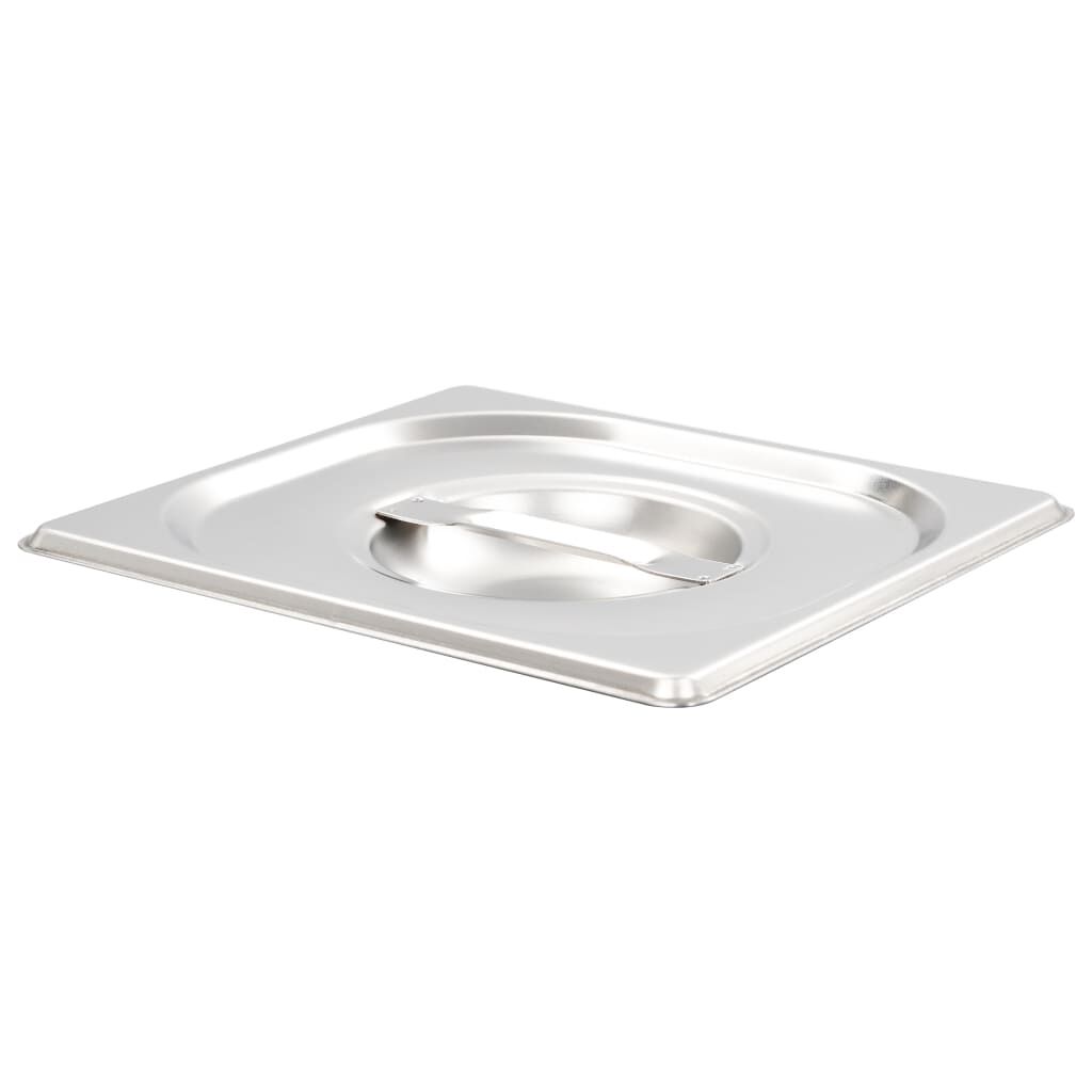 Deksels voor cateringschalen, GN 1/6, 8 stuks, roestvrij staal