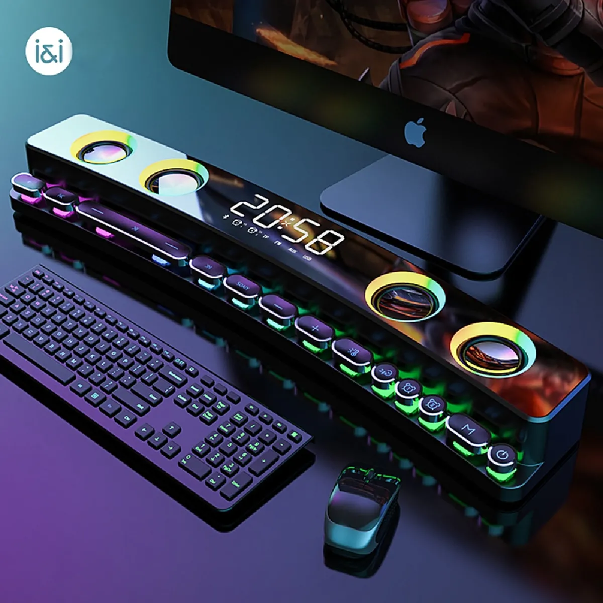 Universal Enceinte longue gaming - Noir
