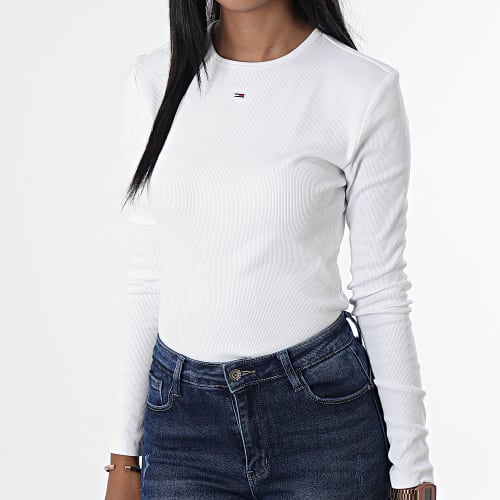 Tee Shirt Manches Longues Femme Baby Rib Jersey 4277 Blanc
