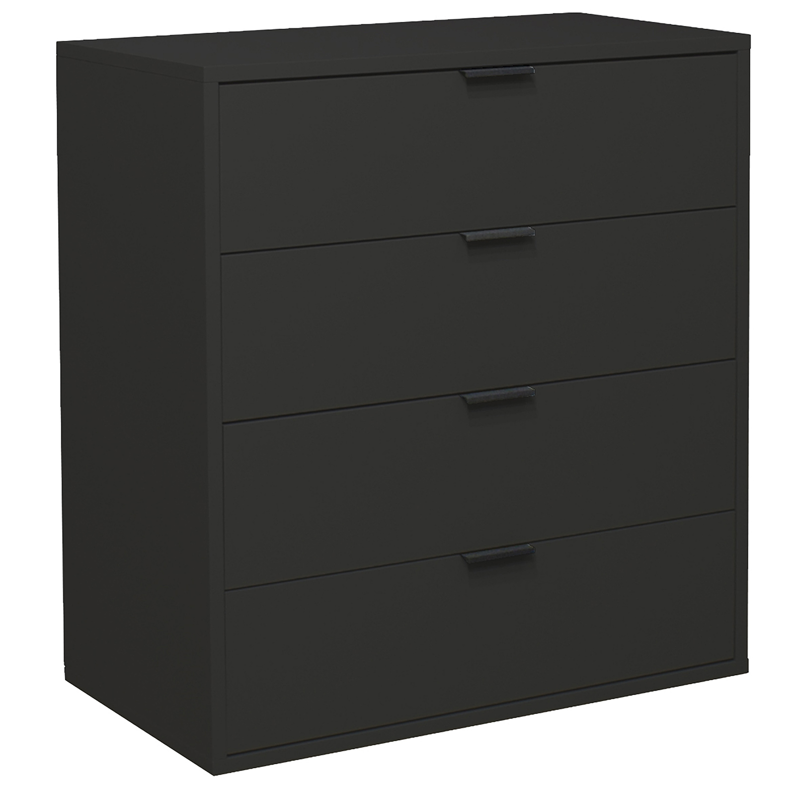 Kommode - anthrazit matt - 4 Schubkästen