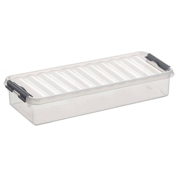 Q-line opbergbox 2,5L transparant metaal