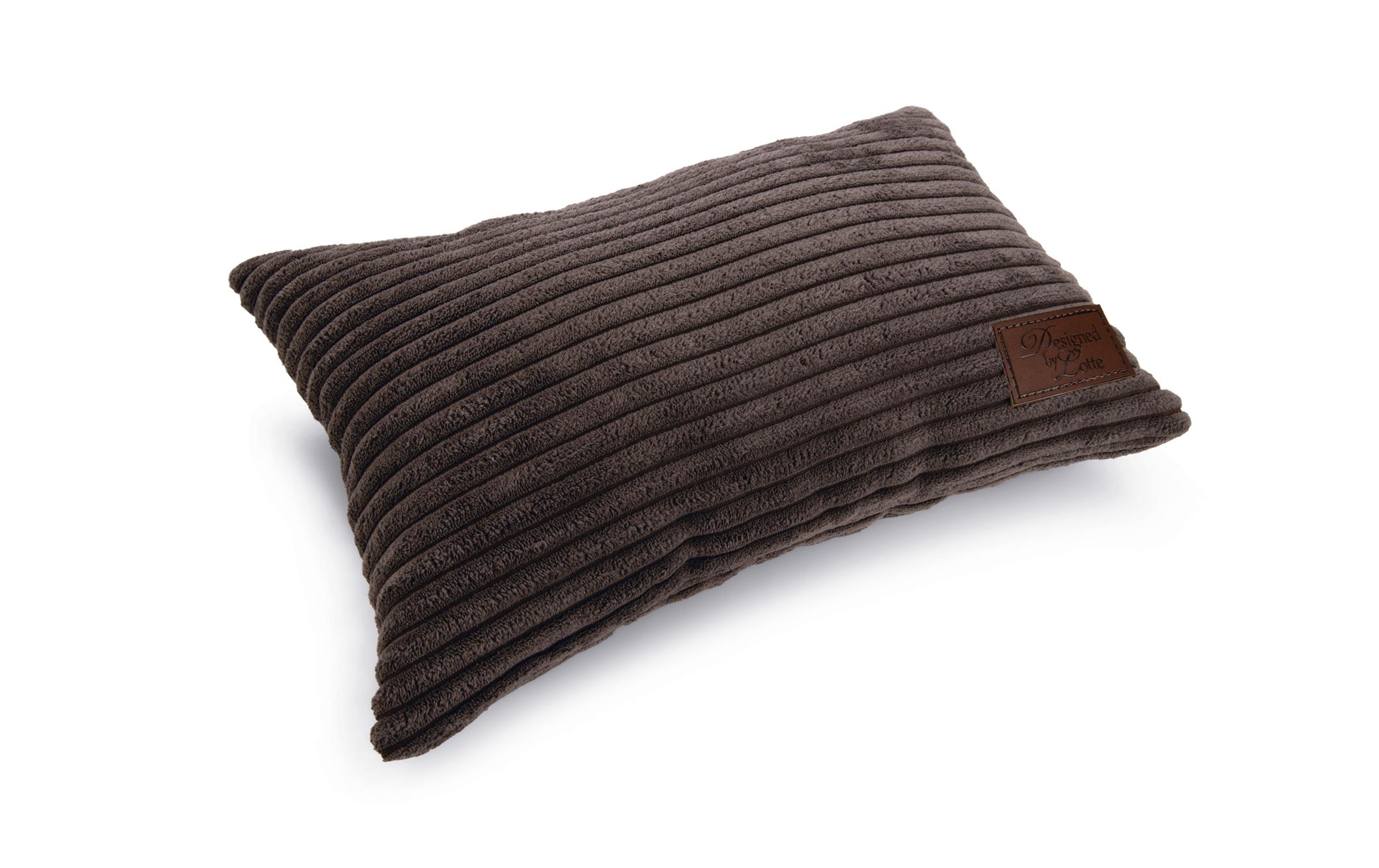 Hunde-Kissen Ribbed Braun 35x23x6cmKuscheliges Hundekissen