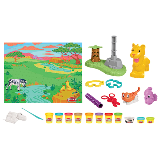 Play-Doh Playset Grown Mane Lion and Friends