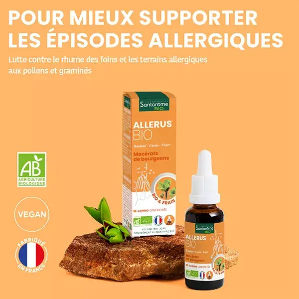 Santarome Bio - Tri Complexo de Botões de Alergia Orgânicos - Frasco de 30ml