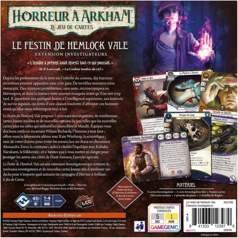 Horreur à Arkham JCE : Le Festin de Hemlock Vale (Investigateur)