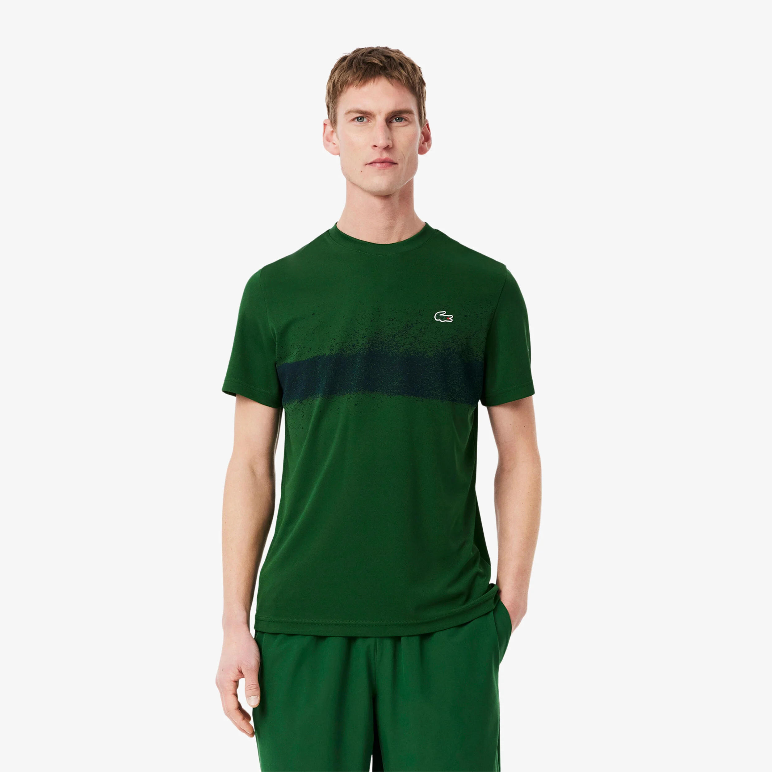 Lacoste T-shirt Hommes - Vert Foncé , Bleu Foncé