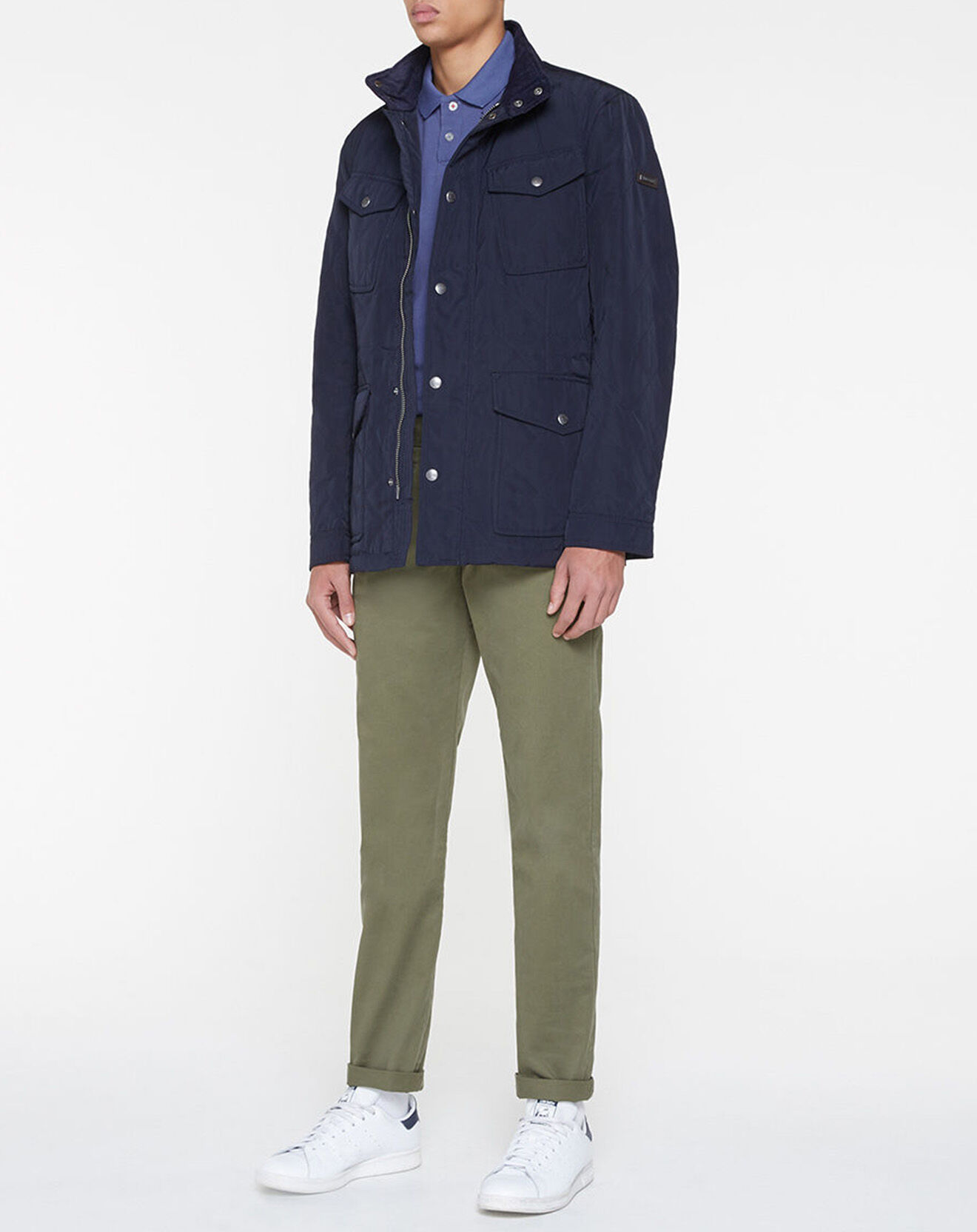 Hackett London Parka légère olborne bleue