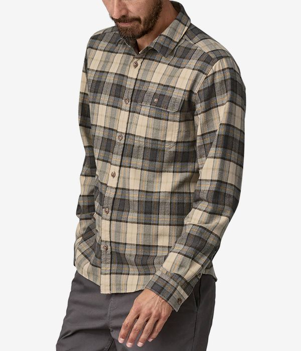 Patagonia Cotton In Conversion LW Fjord Flannel Hemd (spotter forge grey)
