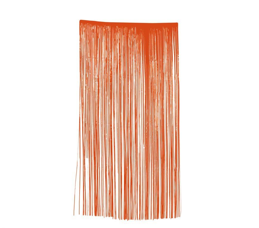 Oranje Deurgordijn Folie 2m