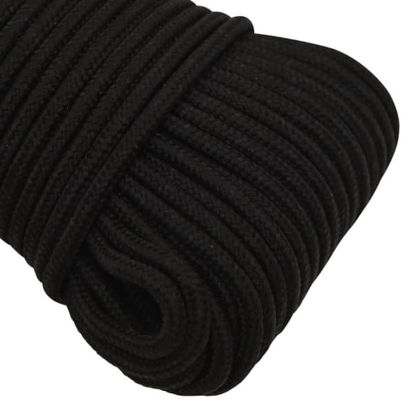 vidaXL Arbeidstau svart 3 mm 500 m polyester