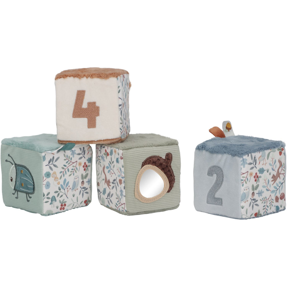 Køb Little Dutch Forest Friends Blue Aktivitetsterninger 4-Pak