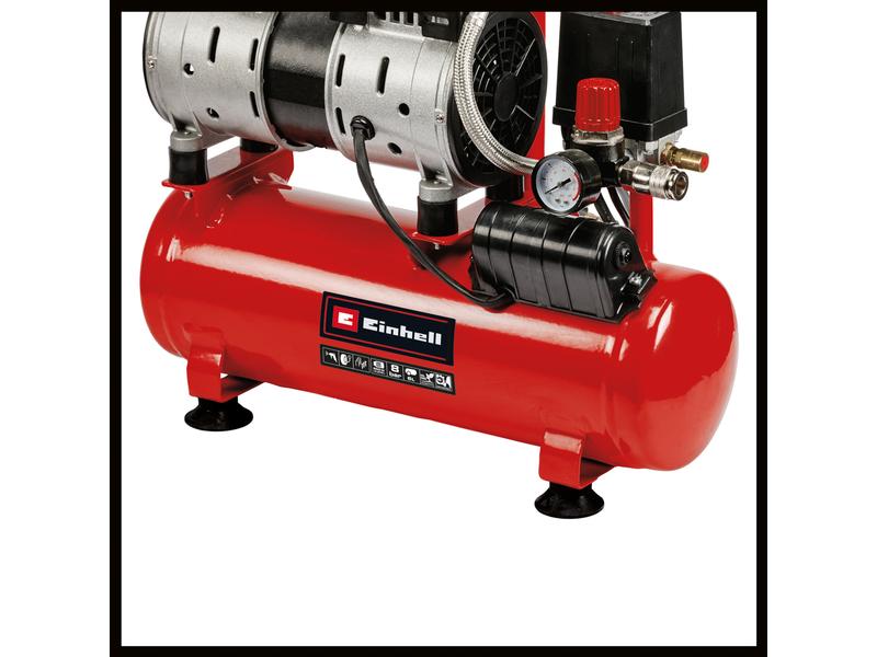 Einhell Kompressor TE-AC 6 Silent Kraftvoller Flüsterkompressor