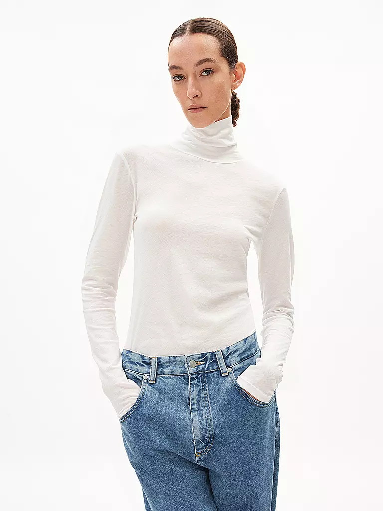 ARMEDANGELS Rollkragenshirt GRAZILIAA creme