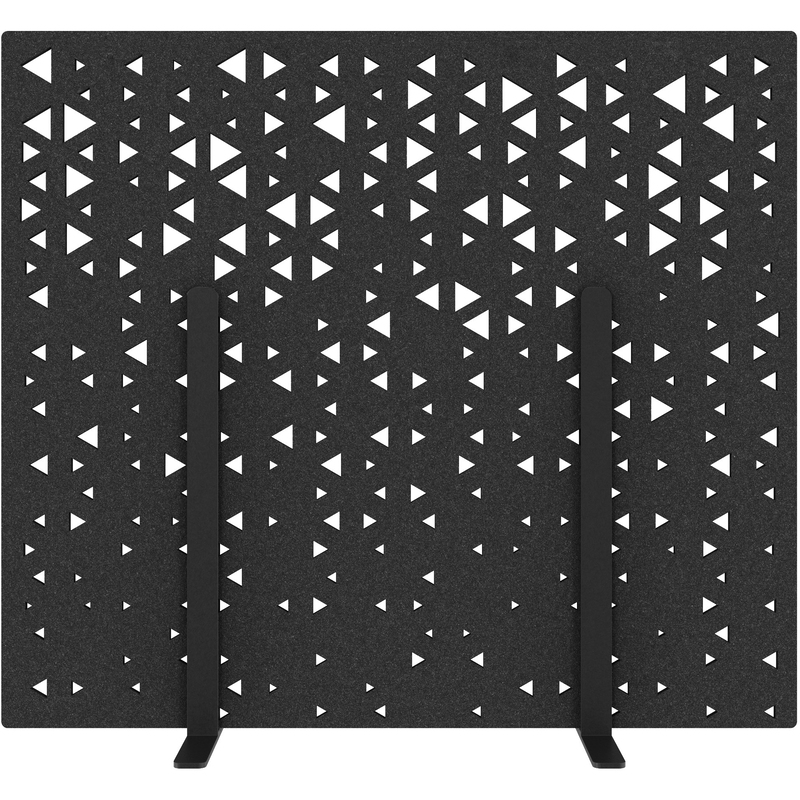 Suono Akustik-Trennwand suonoSTAND Triangle M, 160 x 140 cm, schwarz