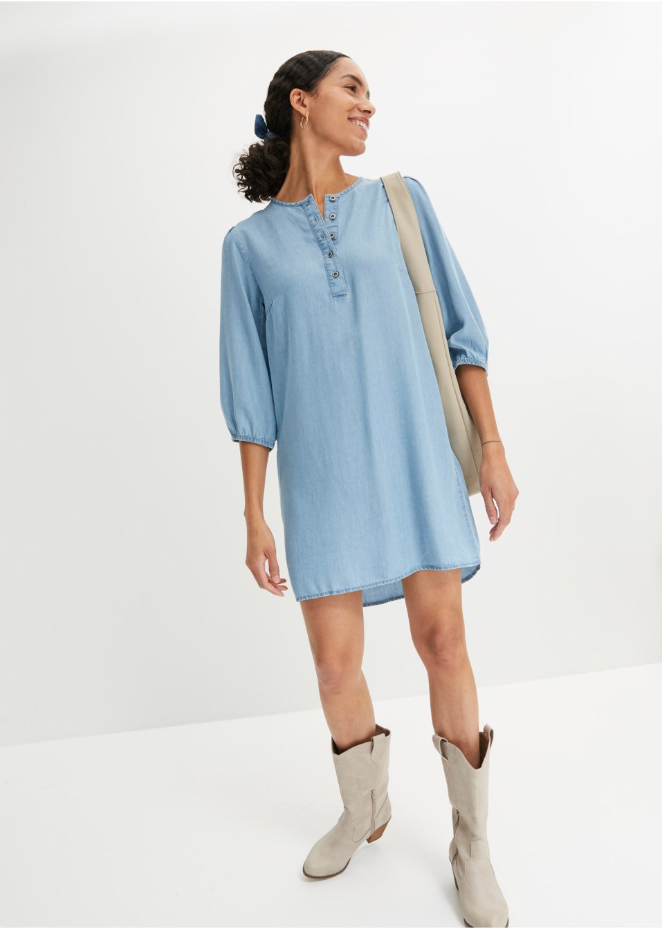 Robe en jean en Lyocell
