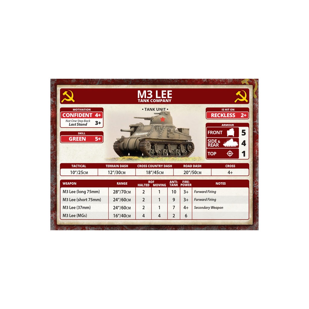Flames of War - M3 Lee Tank Company