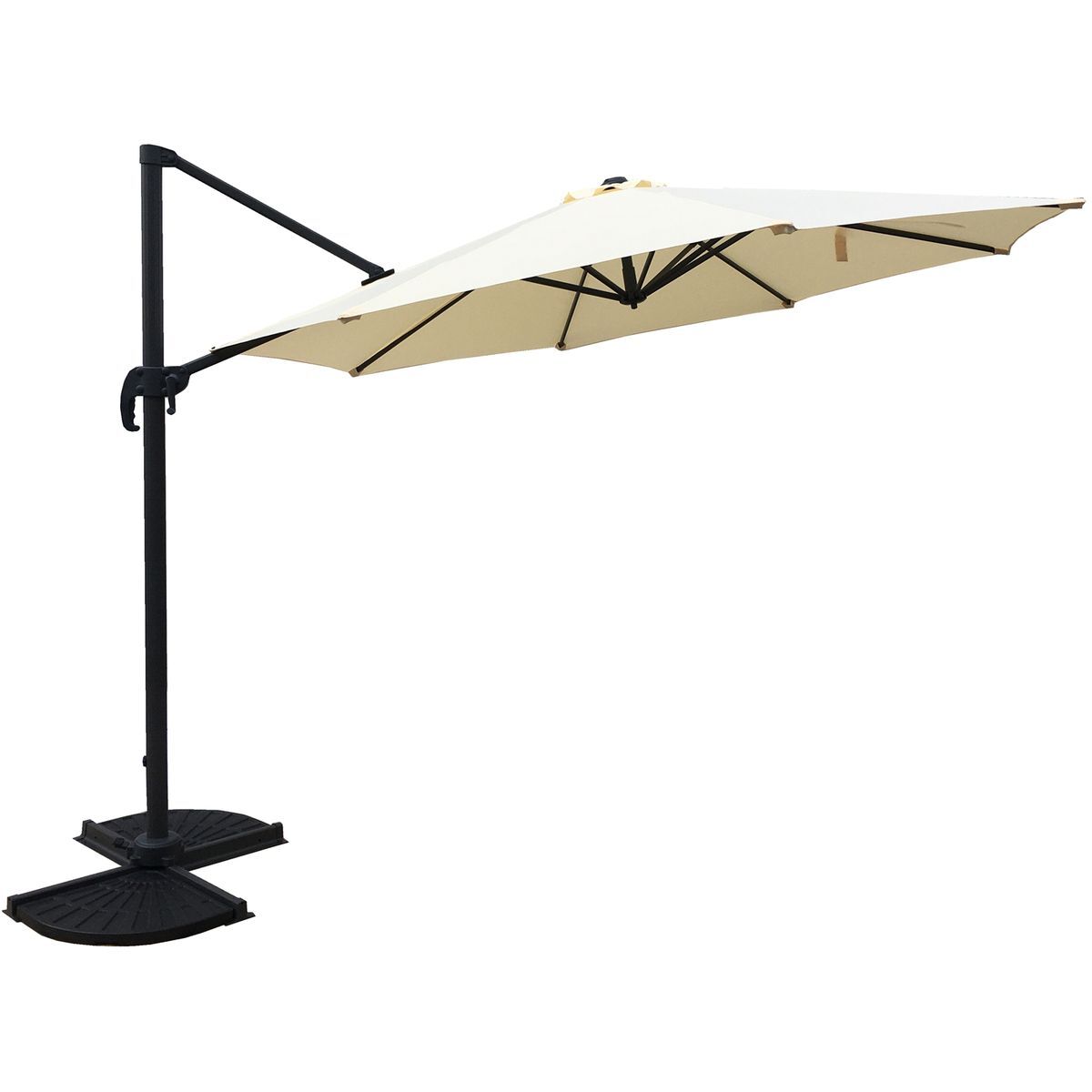Deluxe-Ampelschirm - creme - Ø 300 cm