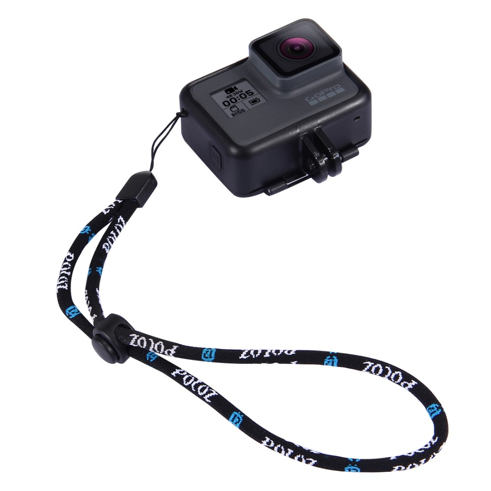 Kamera Handschlaufe mit verstellbaren Handgelenkriemen für GoPro / Digital SLR Kameras - Schwarz