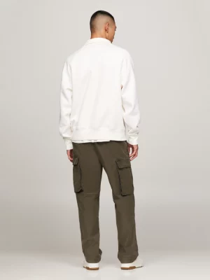 Moletom Hilfiger Monotype com zíper até o peito e modelagem Archive Fit