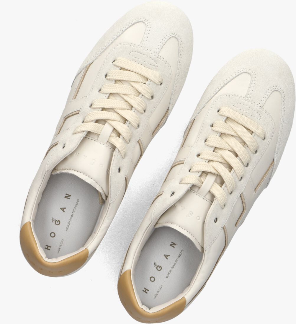 gebroken wit hogan lage sneakers h693 allacciato h