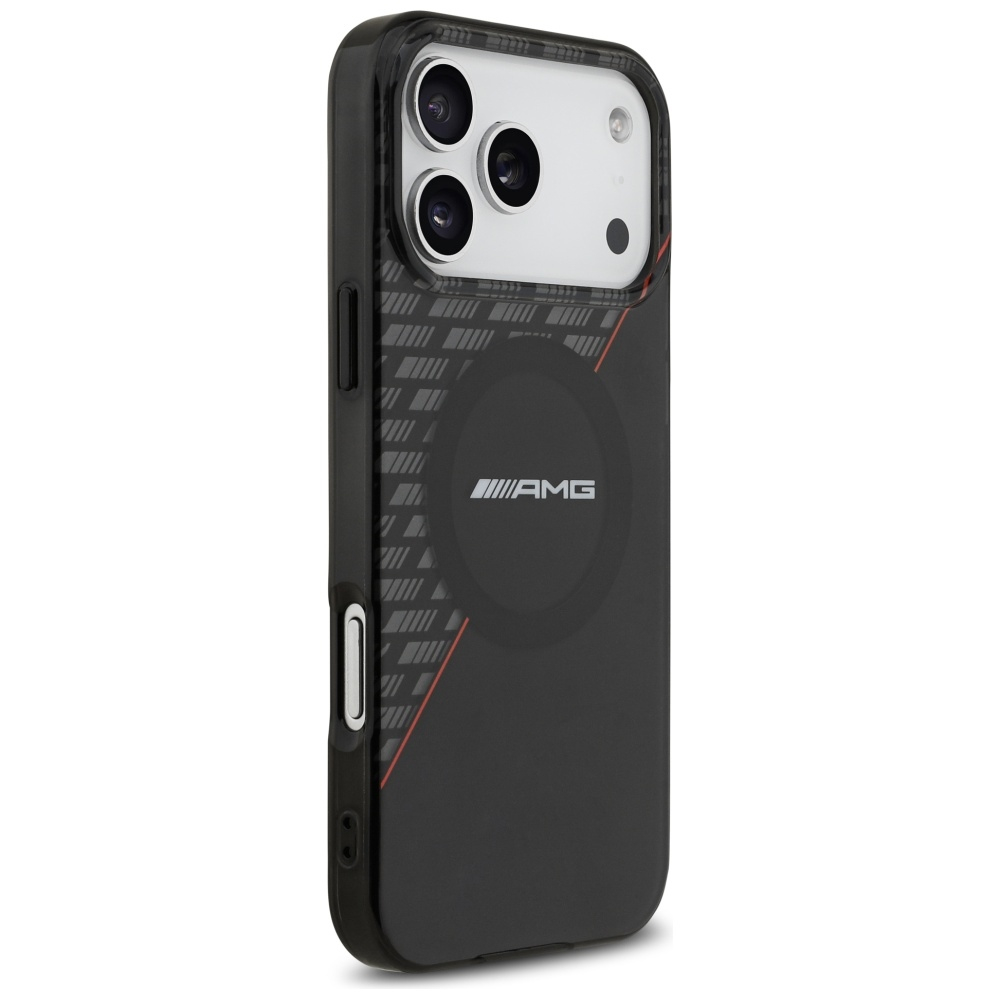 iPhone 17 Pro MagSafe Leder Hardcase Hülle Double Layer (AMHMP17L24HRDKR) - Schwarz