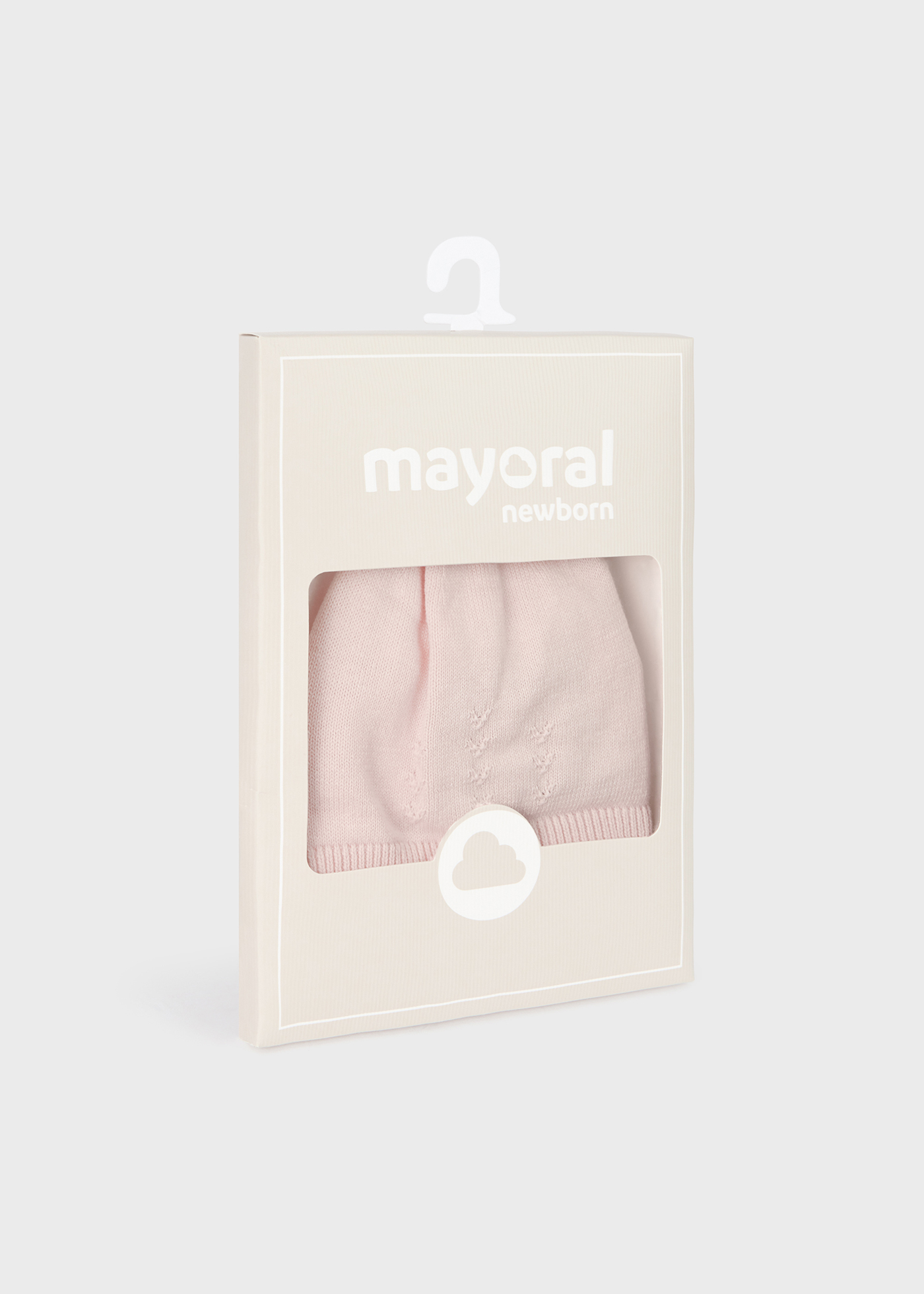 Gorro de malha Better Cotton para recém-nascidos, branco-creme