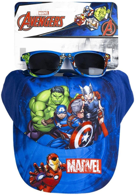 Marvel Avengers Kaps & Solbriller, Blå
