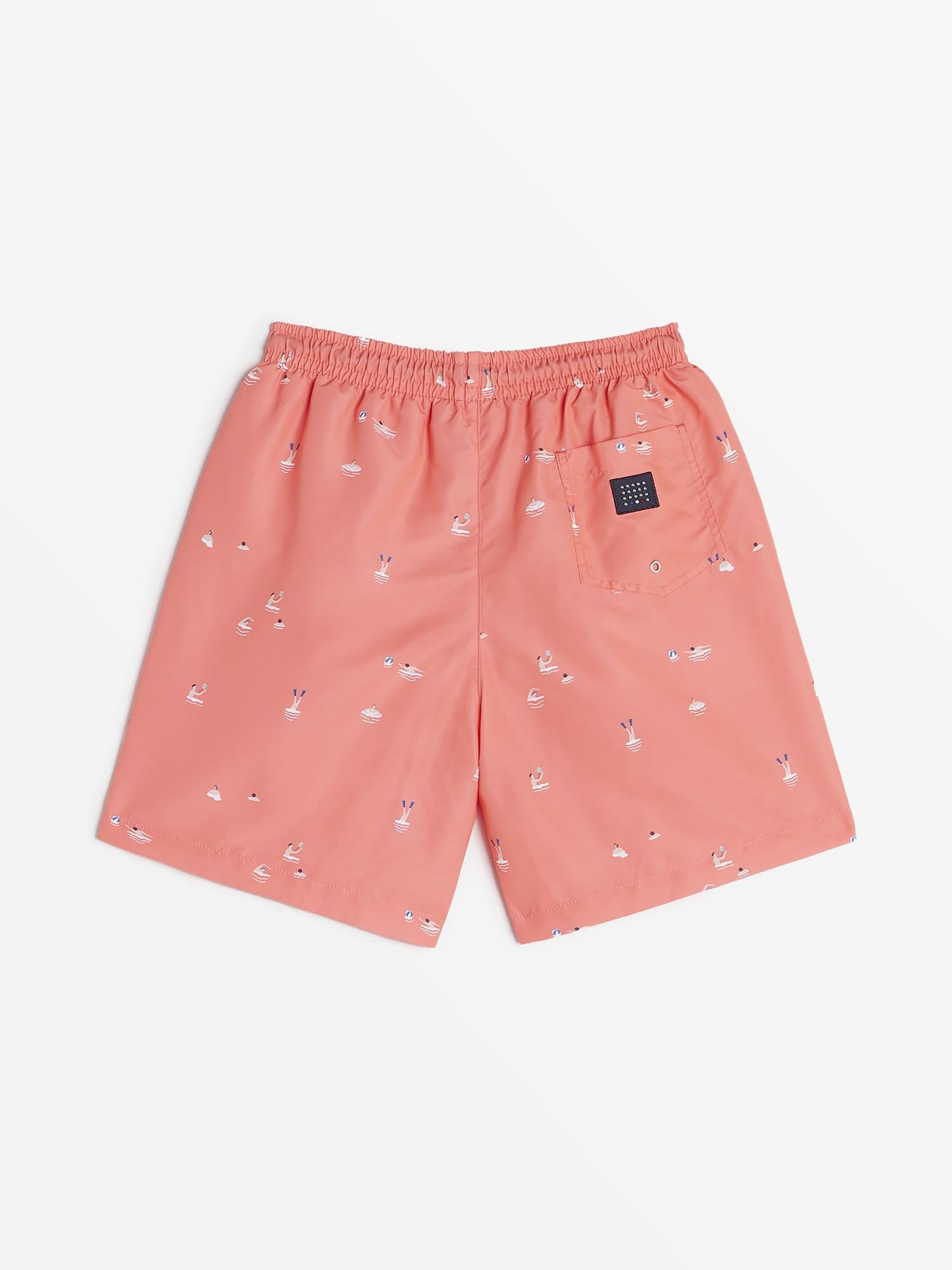 Short de Bain Fabriquée En France Rose