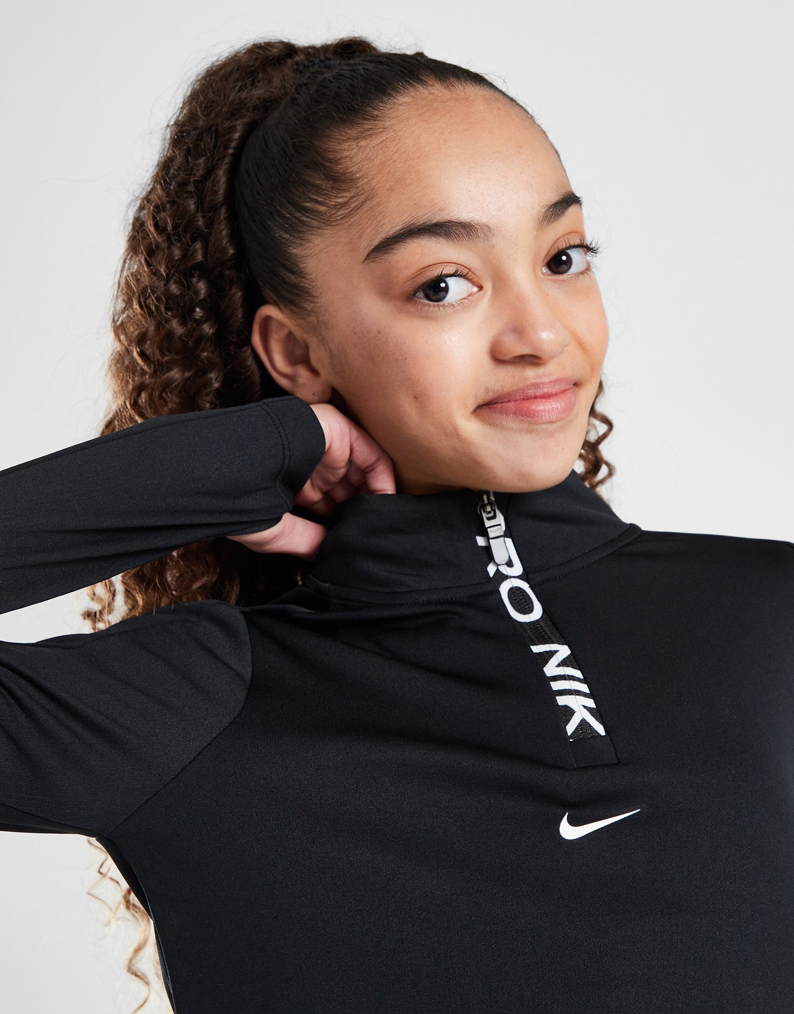 Nike Girls' Fitness Long Sleeve 1/2 Zip Top Junior