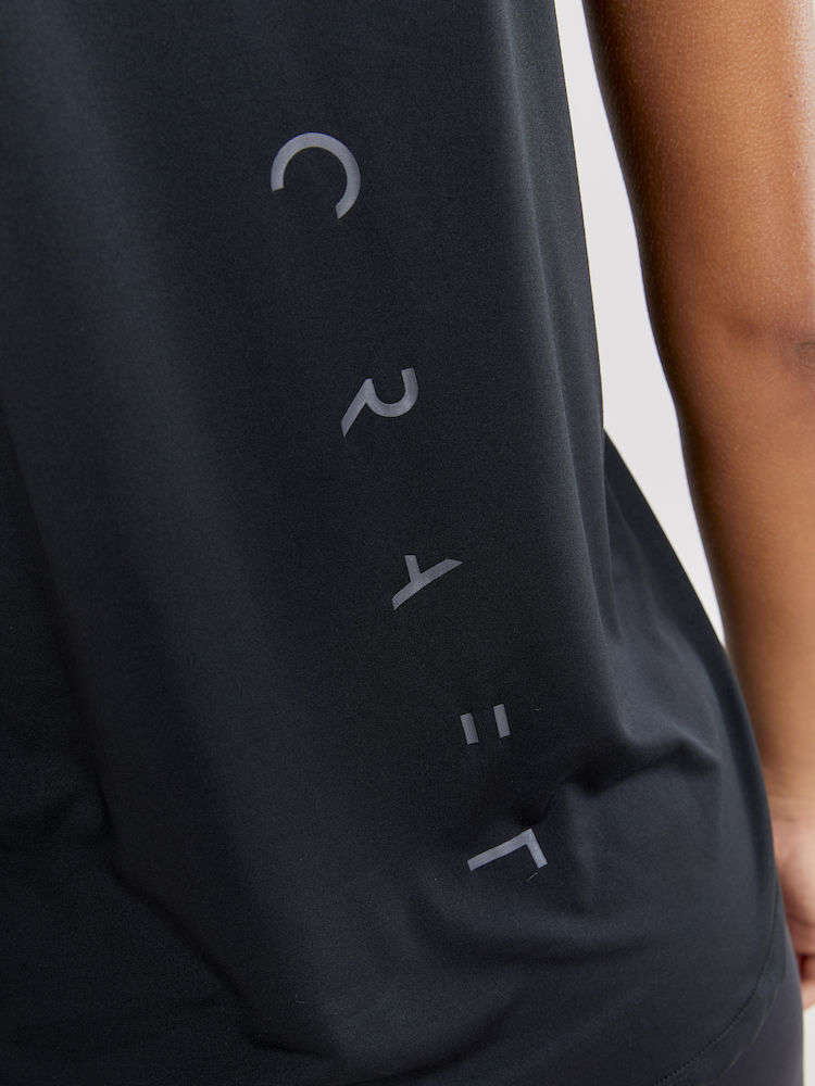 Craft Charge Hardloopshirt Zonder Mouwen Zwart Dames