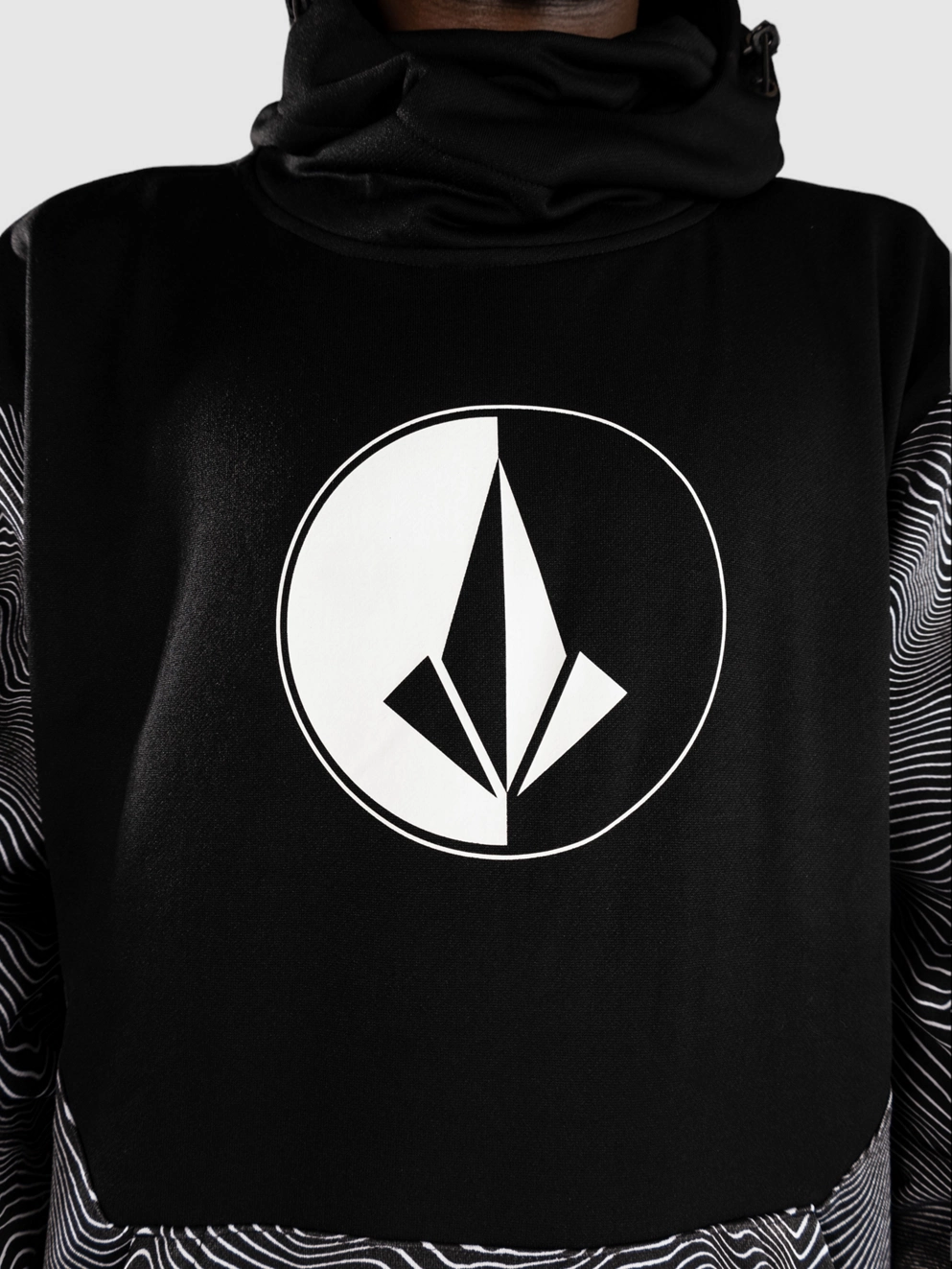 Volcom Hydro Riding Shred Hoodie black print
