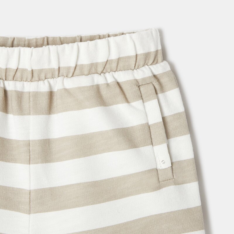 Short en molleton de coton bio beige mixte Absorba Beige