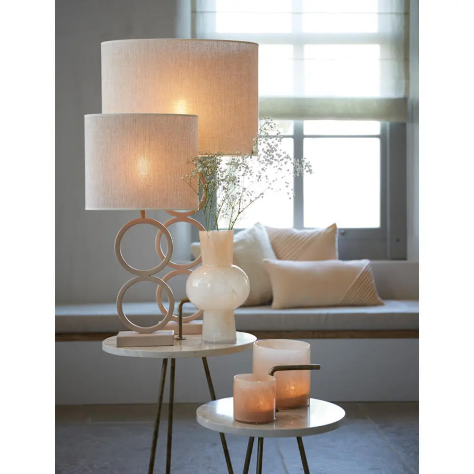 Lampenkap Ovaal Breska - Parel Wit - 38 x 17,5 x 28 cm