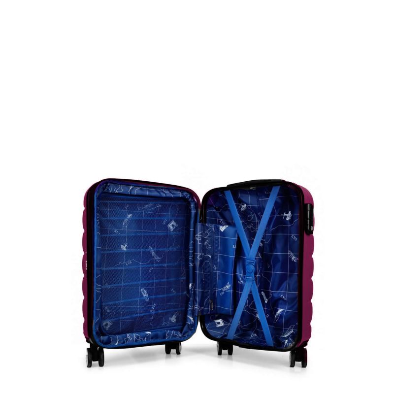 Valise cabine rigide 1517 Extensible 55cm Grenade