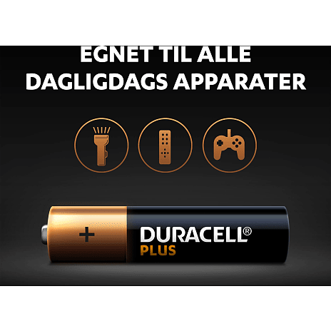Duracell Plus AAA batterier 4-pak