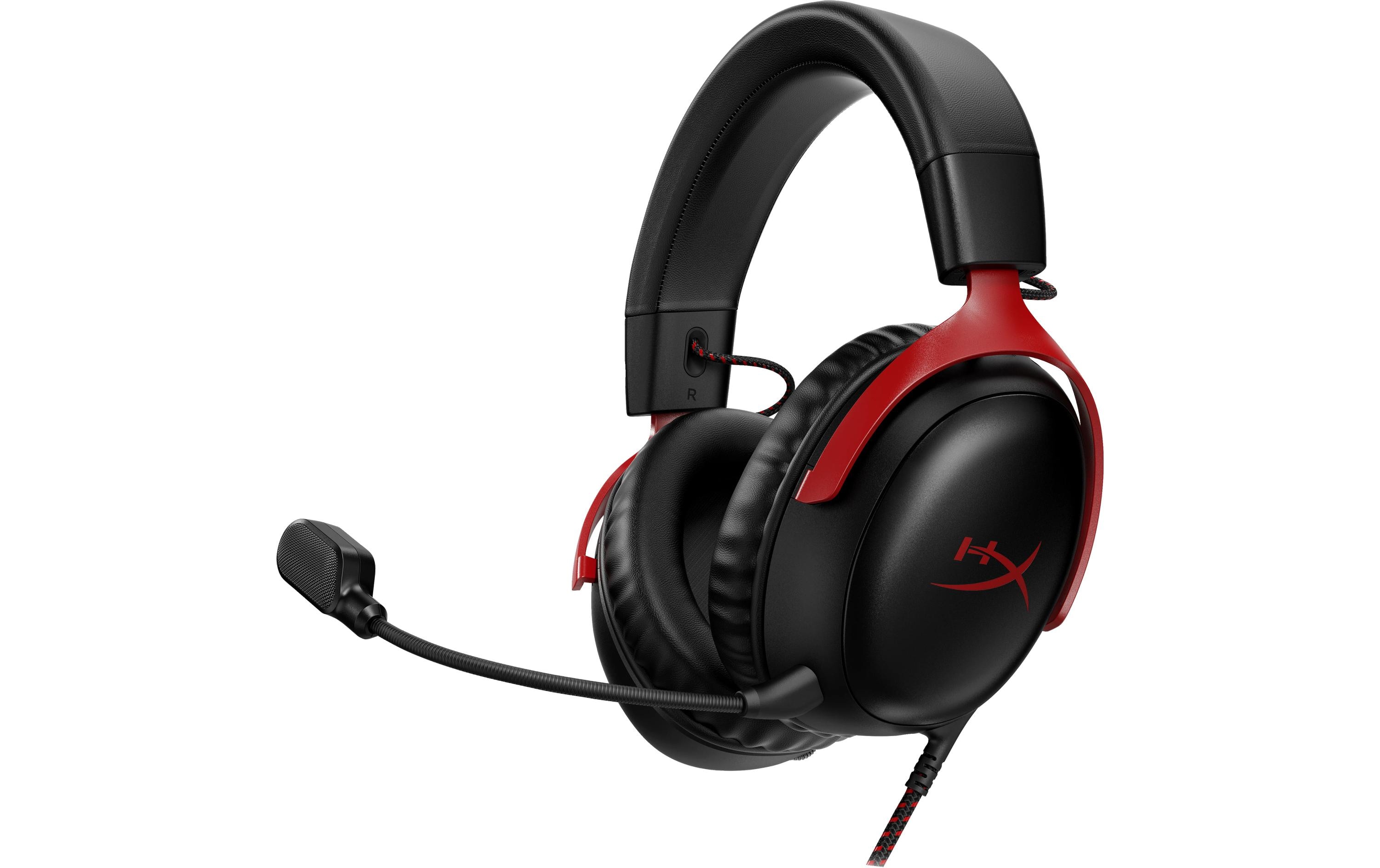 Headset Cloud III Rot/SchwarzKomfortables Gaming-Headset für PC und Spielkonsolen