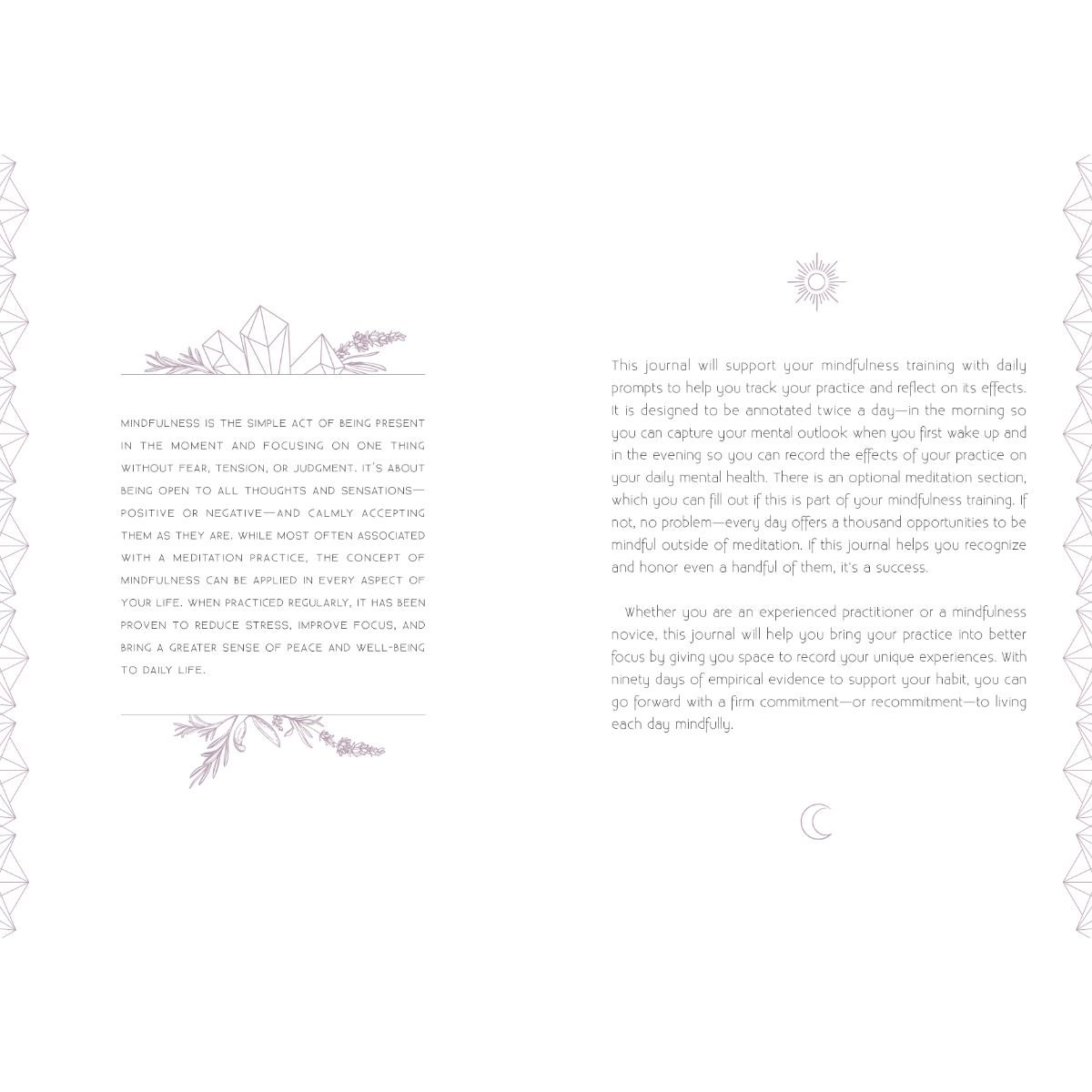 Mindfulness:A Day and Night Reflection Journal (Hardback)