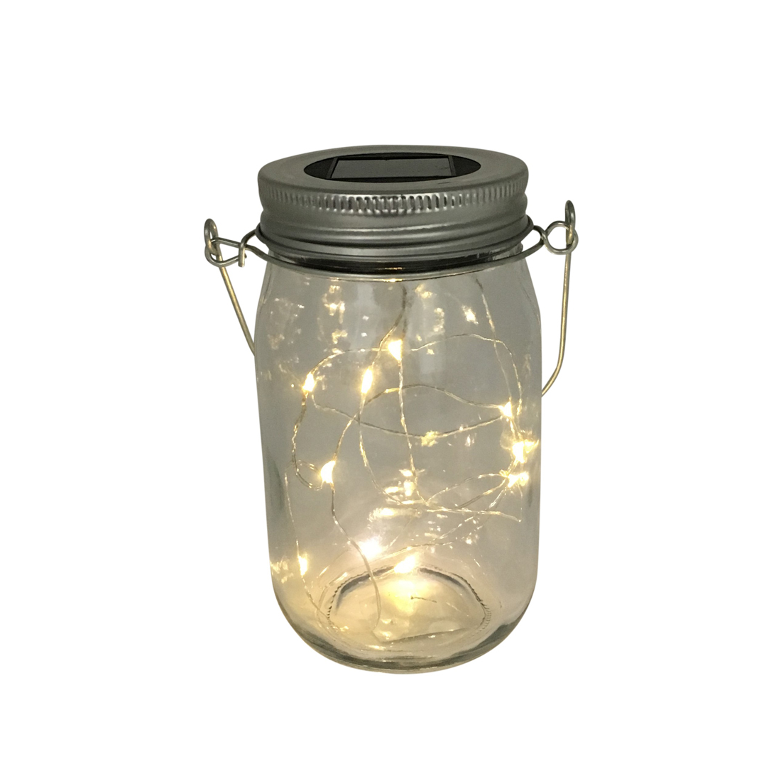 Dameco Solar LED Windlicht aus Glas, 14 cm