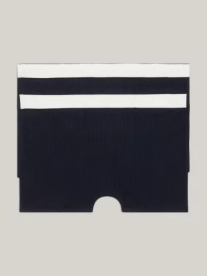 Cuecas boxer com cós elástico e logo, pacote com 2 unidades.