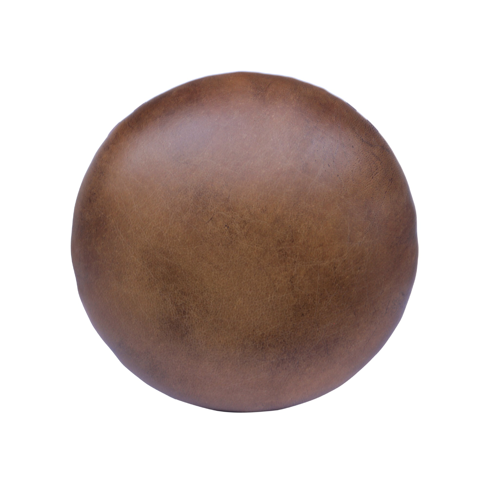 Barhocker 'Vault', cognacbraun, messing, T 36 cm, B 36 cm, H 75 cm von fischer's lagerhaus