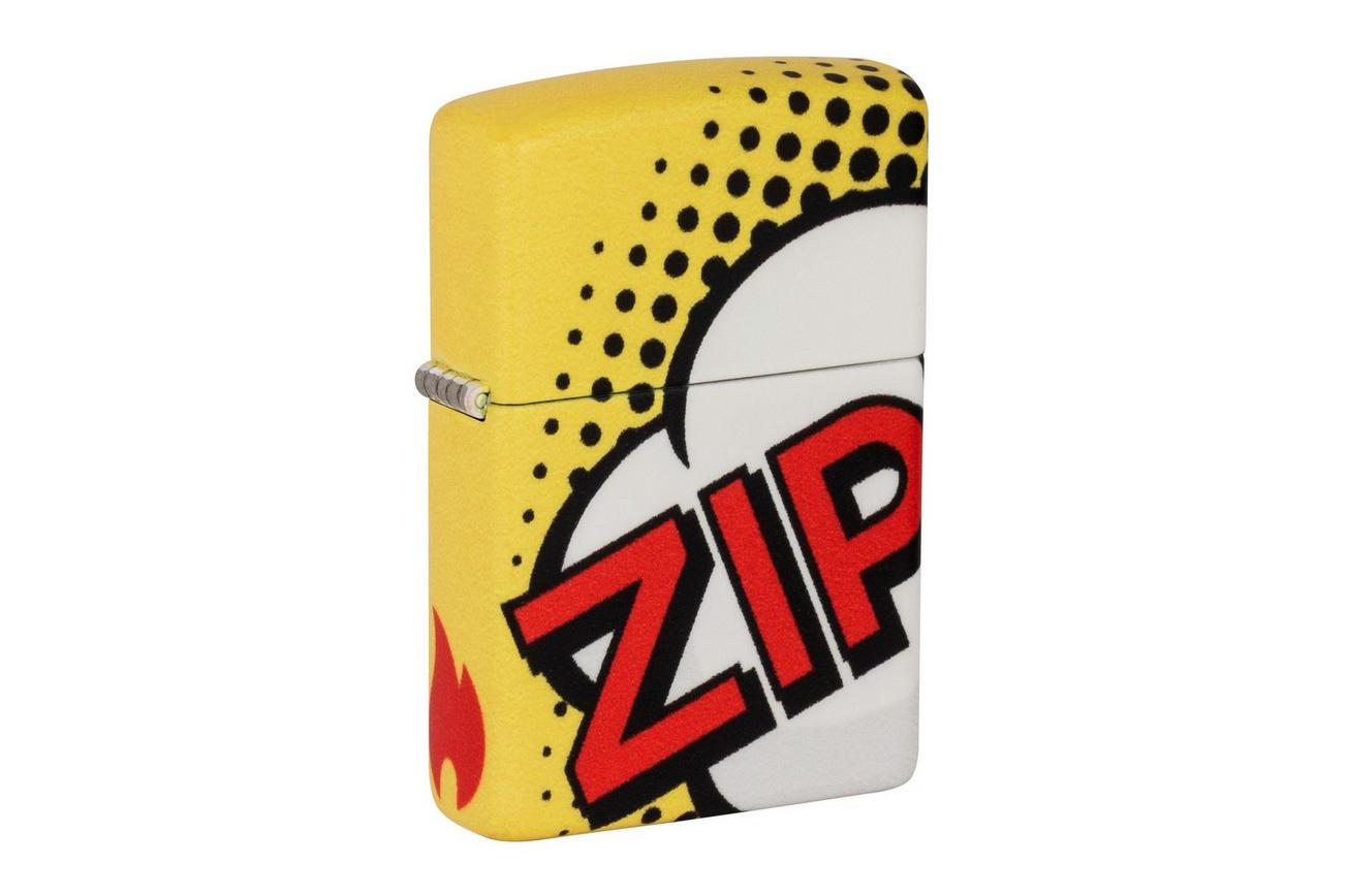 Zippo Comic Pop Art Design Matte Yellow 49533-000002, aansteker