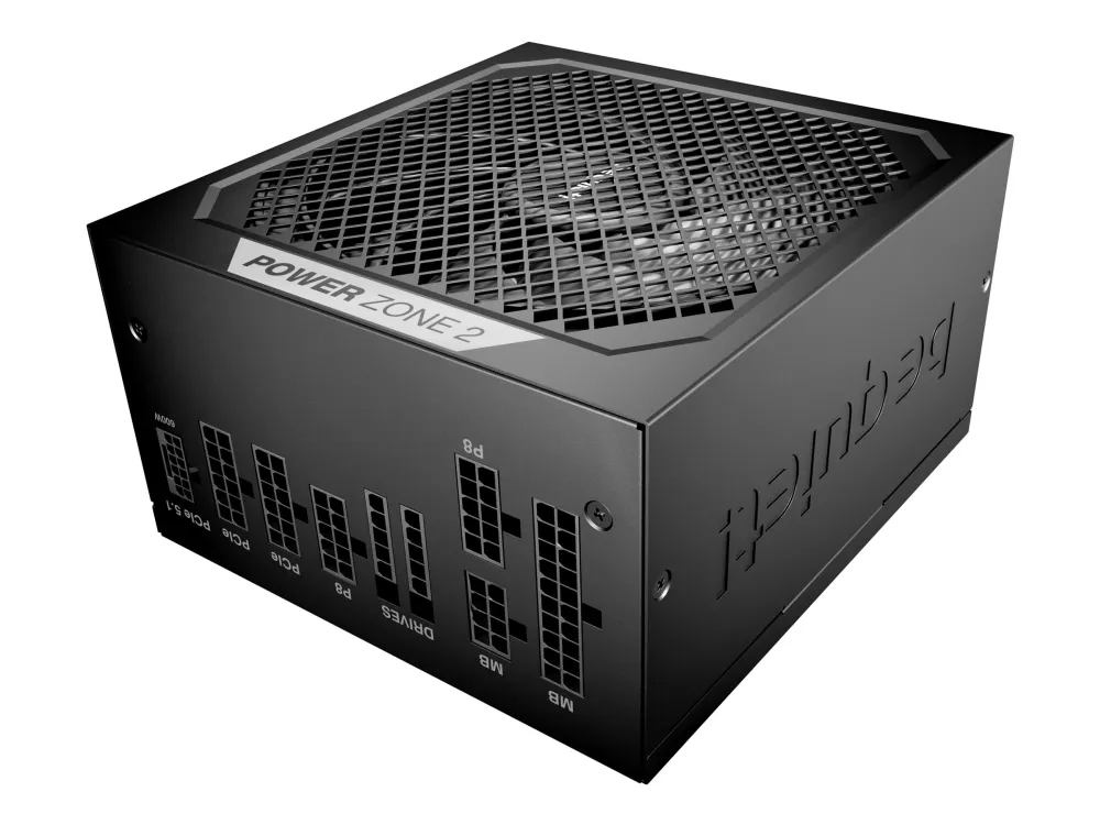 be quiet! Power Zone 2 Z2-1000W - Strømforsyning (intern) - ATX12V 3.1/ EPS12V 2.92 - 80 PLUS Platinum - Cybenetics Platinum - AC 100-240 V - 1000 Watt - aktiv PFC - sort