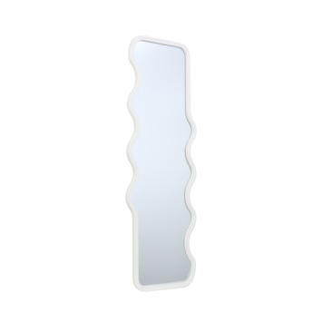 Spiegel golvend mat wit 180x60 cm