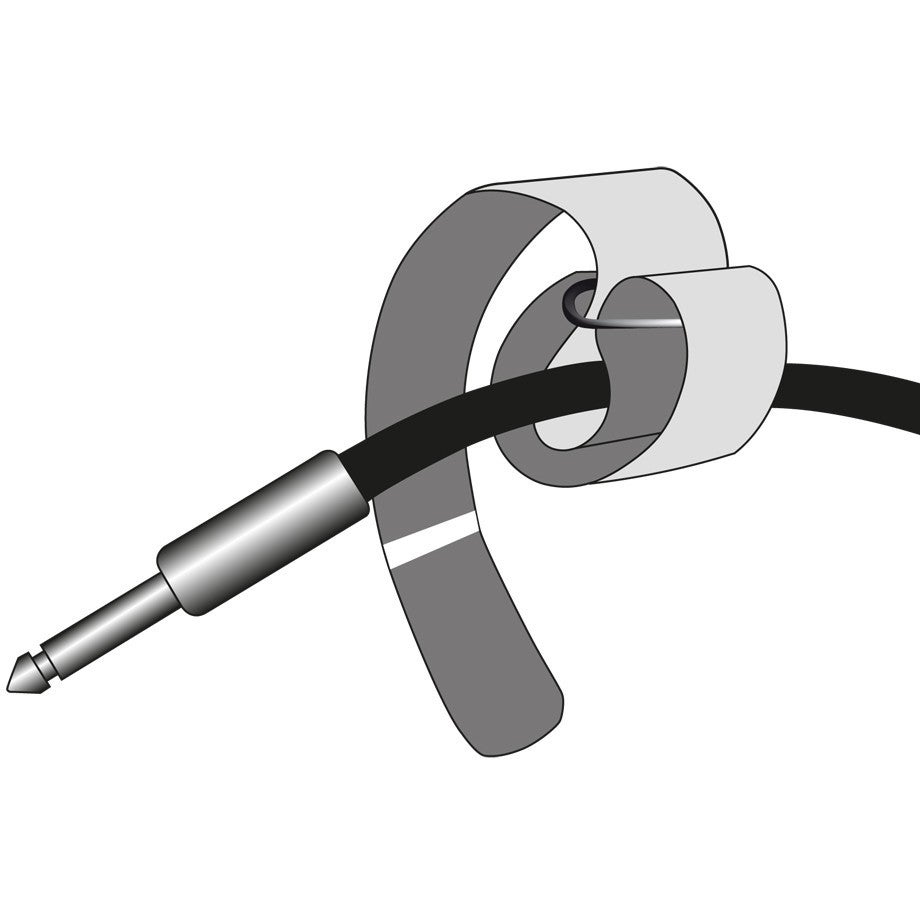 Adam Hall VR4040BLK kabelbinder klittenband 400 x 38 mm zwart